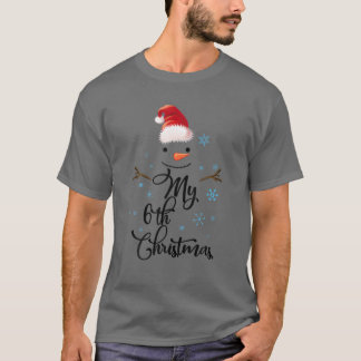 Camiseta Mis 6º Navidades Snowman Niños De Cumpleaños De 6