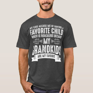 Camiseta Mis abuelos son mi abuela graciosa favorita