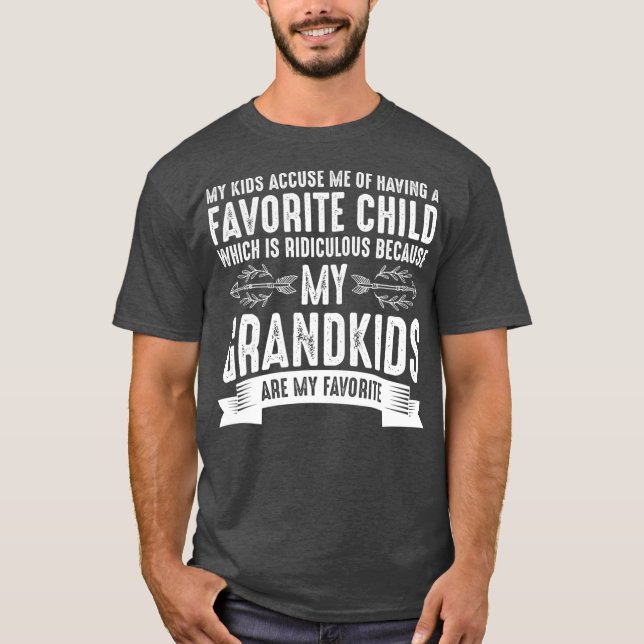 Camiseta Mis abuelos son mi abuela graciosa favorita (Anverso)