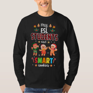 Camiseta Mis alumnos de ESL son Navidades de cookies inteli