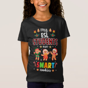 Camiseta Mis alumnos de ESL son Navidades de cookies inteli