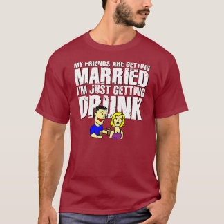 Camiseta Mis amigos están consiguiendo casados