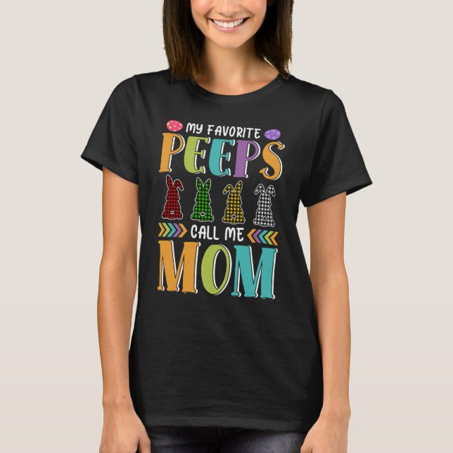 Camiseta Mis amigos favoritos me llaman mamá regalo de mamá (Anverso)
