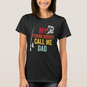 Camiseta Mis amigos pescadores favoritos llaman gorda a pap