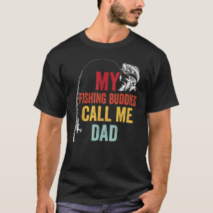 Camiseta Mis amigos pescadores favoritos llaman gorda a pap