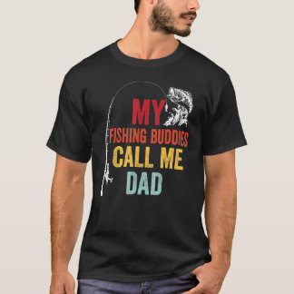 Camiseta Mis amigos pescadores favoritos llaman gorda a pap
