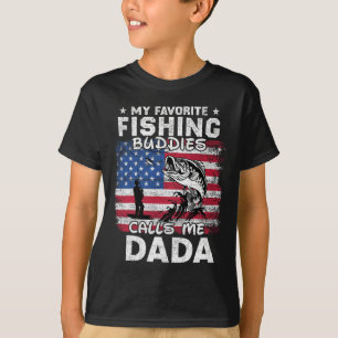 Camiseta Mis Amigos Pescadores Favoritos Me Llaman Pesca De