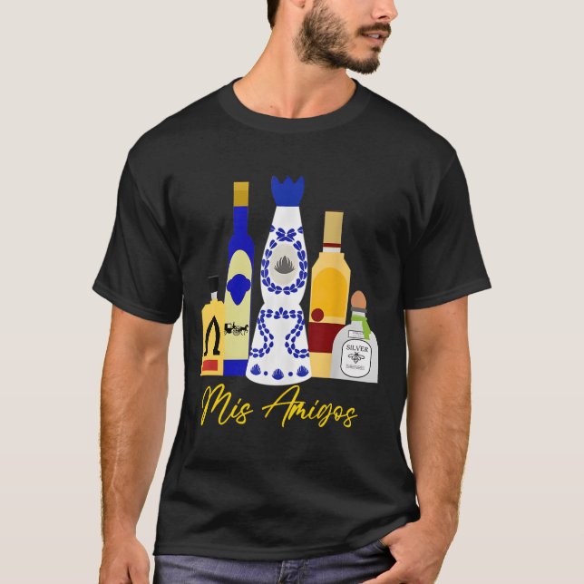 Camiseta Mis Amigos Tequila (Anverso)