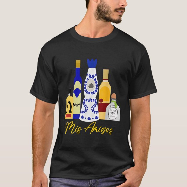 Camiseta Mis amigos tequila (Anverso)