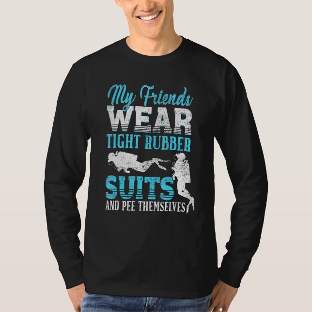 Camiseta Mis Amigos Usan Delicadas Demandas De Caucho - Buc (Anverso)