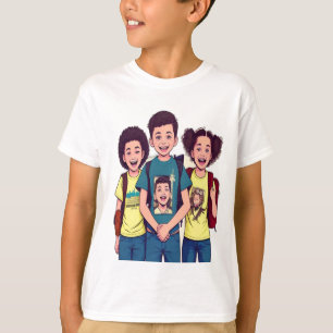 Camiseta Mis amigos y yo en la escuela