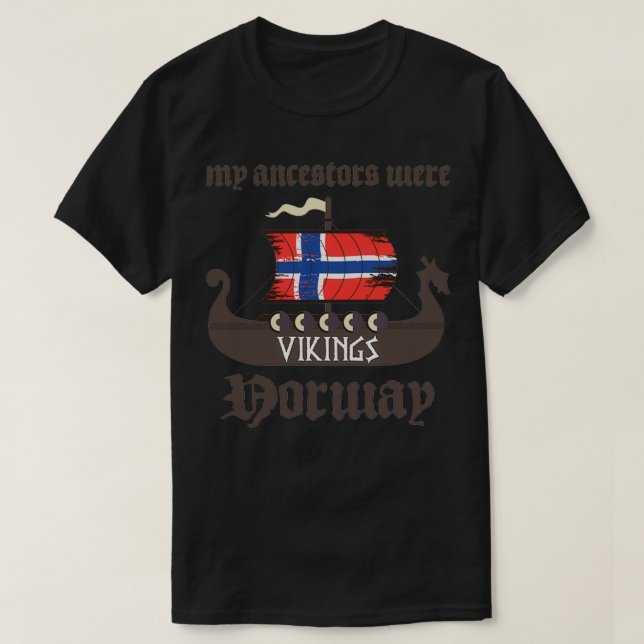 Camiseta Mis Ancestros Eran Vikings (Diseño del anverso)