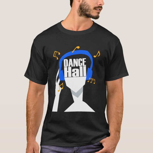 Camiseta Mis audífonos sólo tocan dancehall (Anverso)