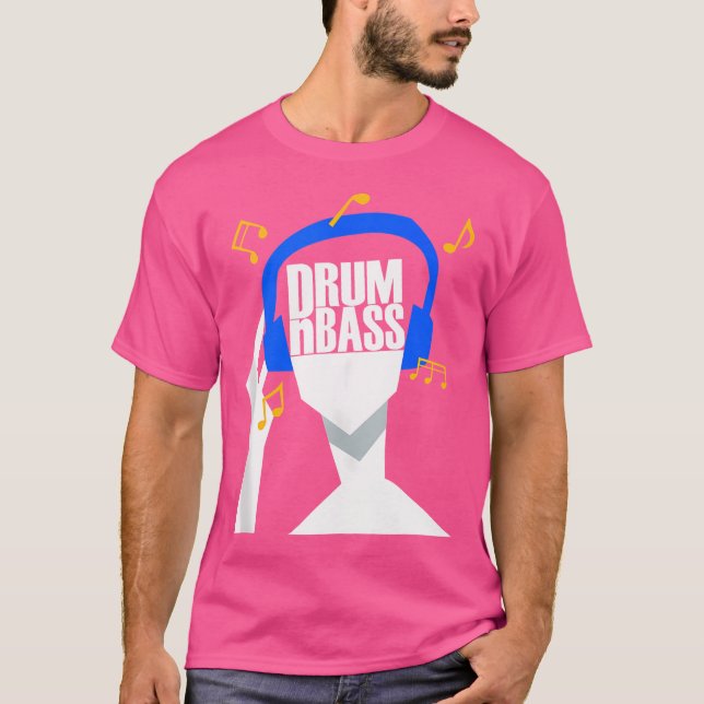 Camiseta Mis Auriculares Sólo Juegan A Drum Y Bass O Drumnb (Anverso)