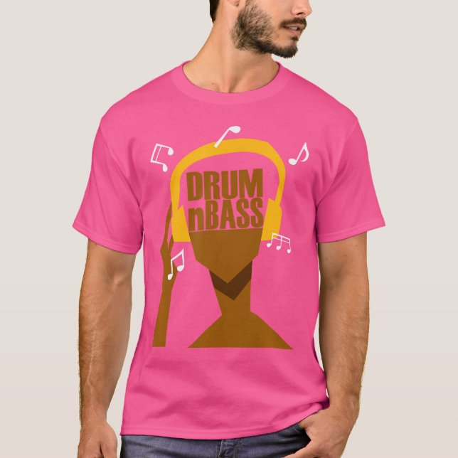 Camiseta Mis Auriculares Sólo Juegan A Drum Y Bass O Drumnb (Anverso)