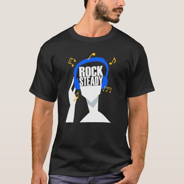Camiseta Mis auriculares sólo juegan con Rocksteady (Anverso)
