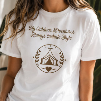 Camiseta Mis aventuras al aire libre siempre incluyen estil