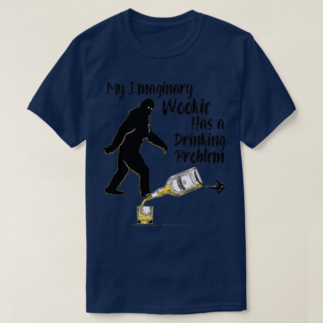 Camiseta Mis bebidas Wookie imaginarias (Diseño del anverso)