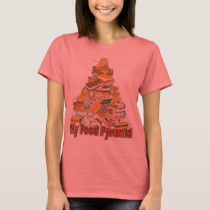 Camiseta Mis bocados de Junk Food del ~ de la pirámide de