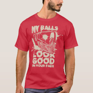 Camiseta Mis Bolas Se Ven Bien En Tu Cara Funny Paintball 1