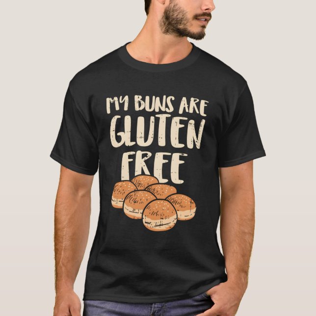 Camiseta Mis Bungalows Están Libres De Gluten Sin Cura Sin  (Anverso)