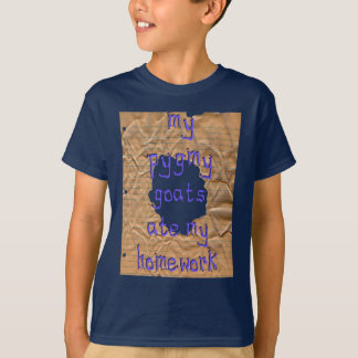 Camiseta Mis cabras pigmeas se comieron mi hogar