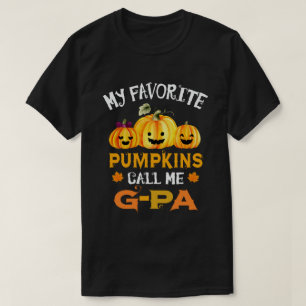 Camiseta Mis calabazas favoritas me llaman G-pa Funny Hallo