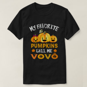 Camiseta Mis calabazas favoritas me llaman Vovo Funny Hallo