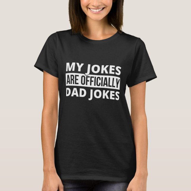 Camiseta mis chistes son chistes de papá (Anverso)
