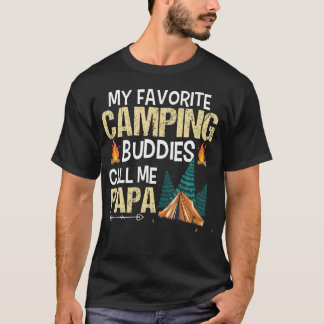 Camiseta Mis compañeros de acampada favoritos me llaman Pap