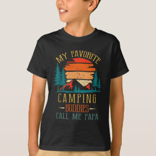 Camiseta Mis compañeros de camping favoritos me llaman Papá