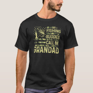 Camiseta Mis compañeros de pesca me llaman abuelo Usa Patri