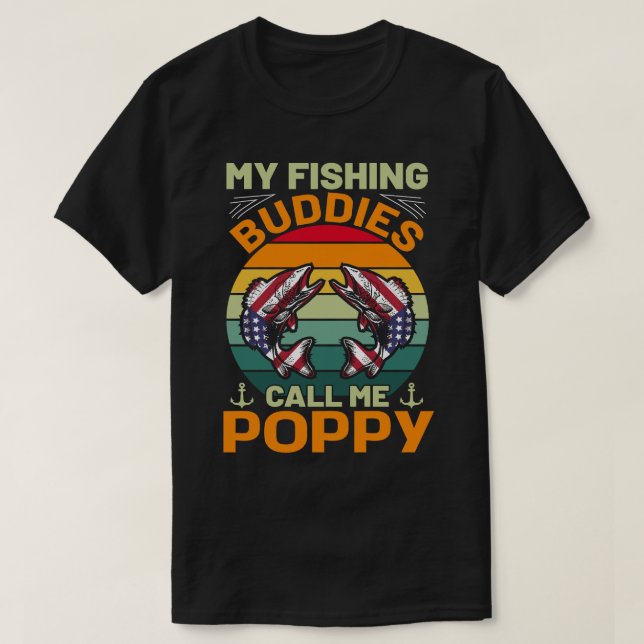 Camiseta Mis compañeros de pesca me llaman cosecha de pino (Diseño del anverso)