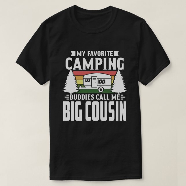 Camiseta Mis compañeros favoritos de camping me llaman Gran (Diseño del anverso)
