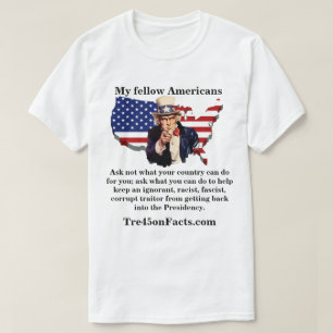 Camiseta Mis compatriotas estadounidenses preguntan qué pue