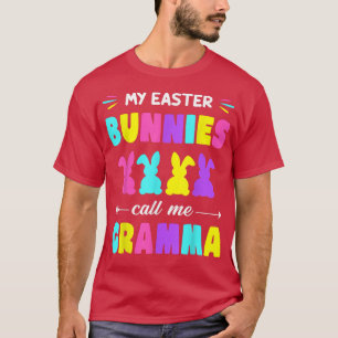 Camiseta Mis conejitos de Pascua me llaman Gramma Easter Da