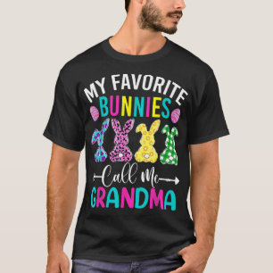 Camiseta Mis conejitos favoritos me llaman abuela Divertid