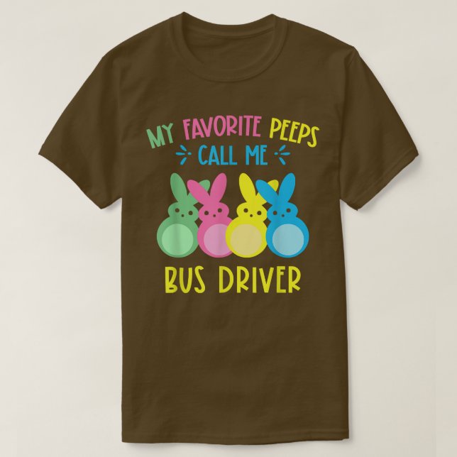 Camiseta Mis conejitos favoritos me llaman bus escolar de c (Diseño del anverso)