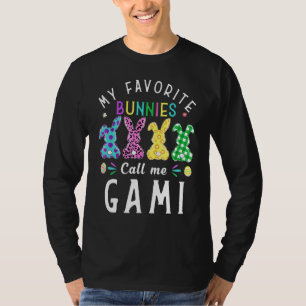 Camiseta Mis conejitos favoritos me llaman Gami Bunny Egg L