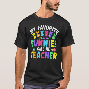 Camiseta Mis conejitos favoritos me llaman maestro salón de