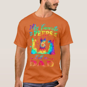 Camiseta Mis conejitos favoritos me llaman papá Pascua