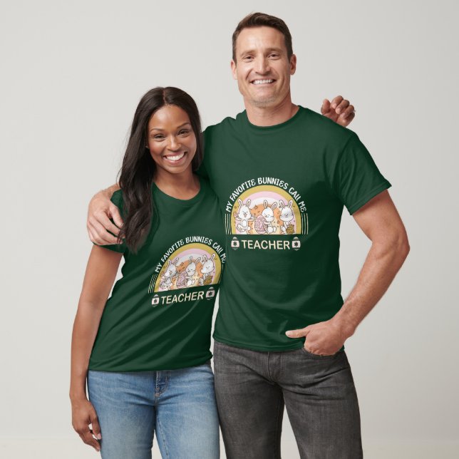 Camiseta Mis conejitos favoritos me llaman profesor (Unisexo)