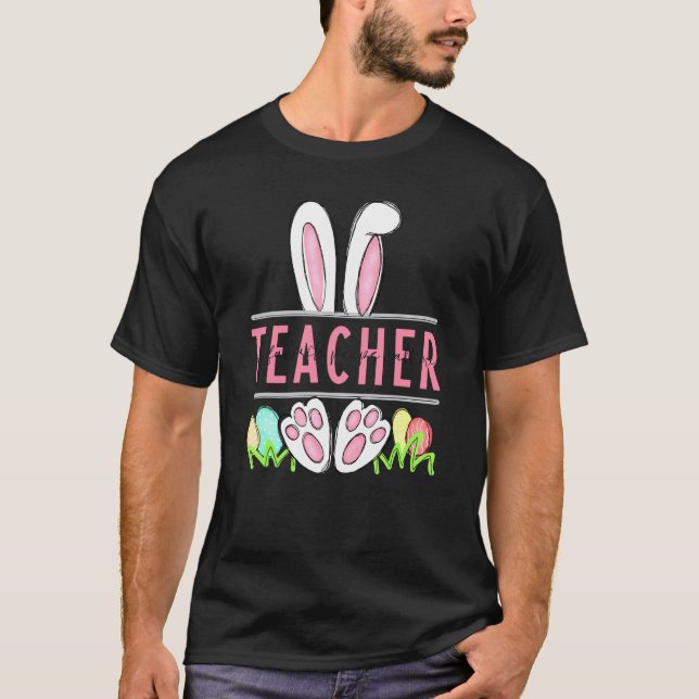 Camiseta Mis conejitos favoritos me llaman profesor feliz P (Anverso)