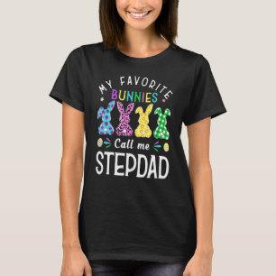 Camiseta Mis conejitos favoritos me llaman Stepdad Bunny Eg