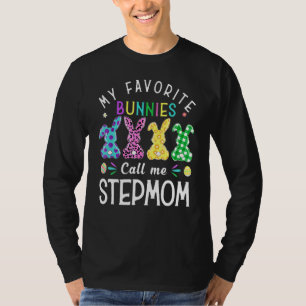 Camiseta Mis conejitos favoritos me llaman Stepmom Leop