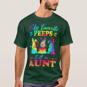 Camiseta Mis conejitos favoritos me llaman Tía Tye De Pascu