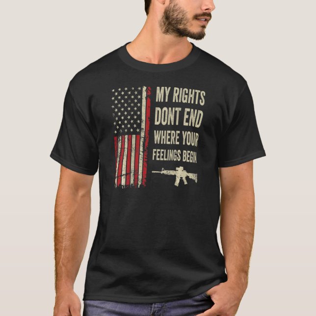 Camiseta Mis derechos no terminan donde comienzan tus senti (Anverso)