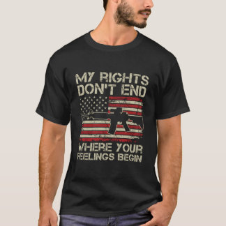 Camiseta Mis derechos no terminan donde comienzan tus senti