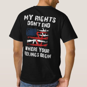 Camiseta Mis derechos no terminan donde comienzan tus senti