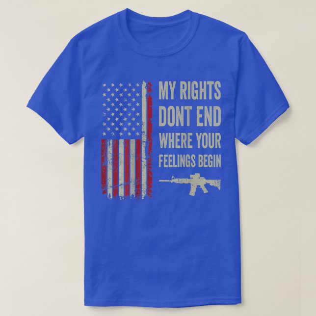 Camiseta Mis derechos no terminan donde comienzan tus senti (Diseño del anverso)